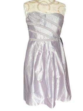 Silver Strapless Dress